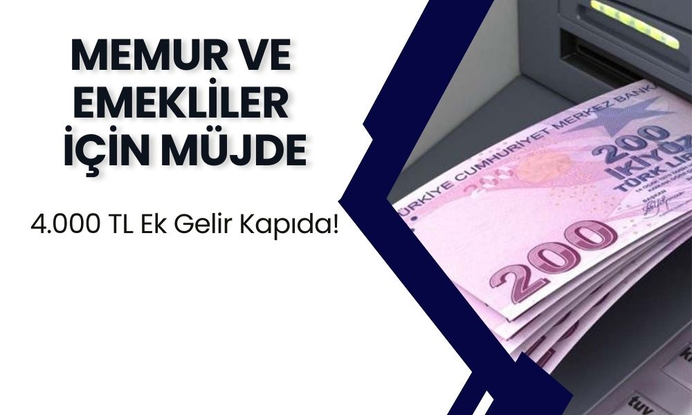 Memur ve Emekliler İçin Müjde! Ocak 2025 Zam Oranı Enflasyonla Yükseldi: 4.000 TL Ek Gelir Kapıda!