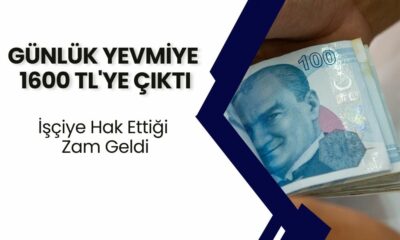 İşçiye Hak Ettiği Zam Geldi: Günlük Yevmiye 1600 TL'ye Çıktı!