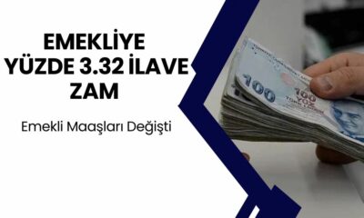 EMEKLİYE ZAM HABERİ! Yüzde 3.32 İLAVE ZAM Resmen Açıklandı