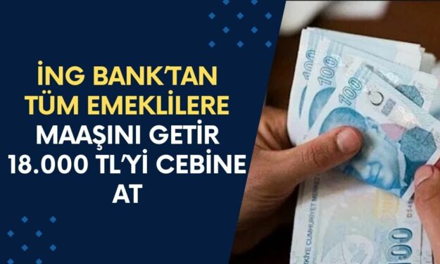 ING Bank'tan Emeklilere Büyük Promosyon! Kişi Başına Karşılıksız 18.000 TL Ödeme