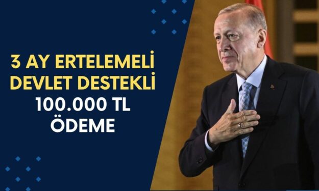 3 Ay Ertelemeli Devlet Destekli Borç Kapatma Kredisi! 100.000 TL Trink Diye Veriliyor