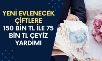 Yeni Evlenecek Çiftlere Müjdeli Haber! 150 Bin TL Faizsiz Kredi İle 75 Bin TL Çeyiz Yardımı Verilecek…