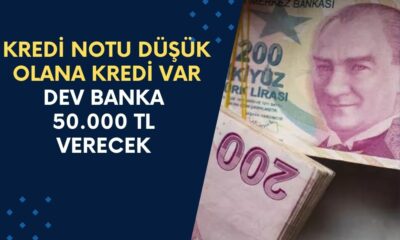 Kredi Notu Düşük Olanlar İçin Kredi Tanımlandı! O Banka 50.000 TL Verecek