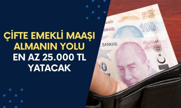 Bir Eve Çifte Emekli Maaşı Almanın Yolu! Bu Yöntemle Her Ay En Az 12.500 TL + 12.500 TL Yatacak