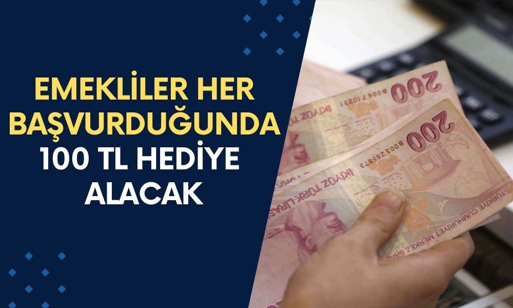 Emeklinin Maddi İhtiyacını Karşılayacak! Başvuran Her Seferinde 100 TL Alacak!