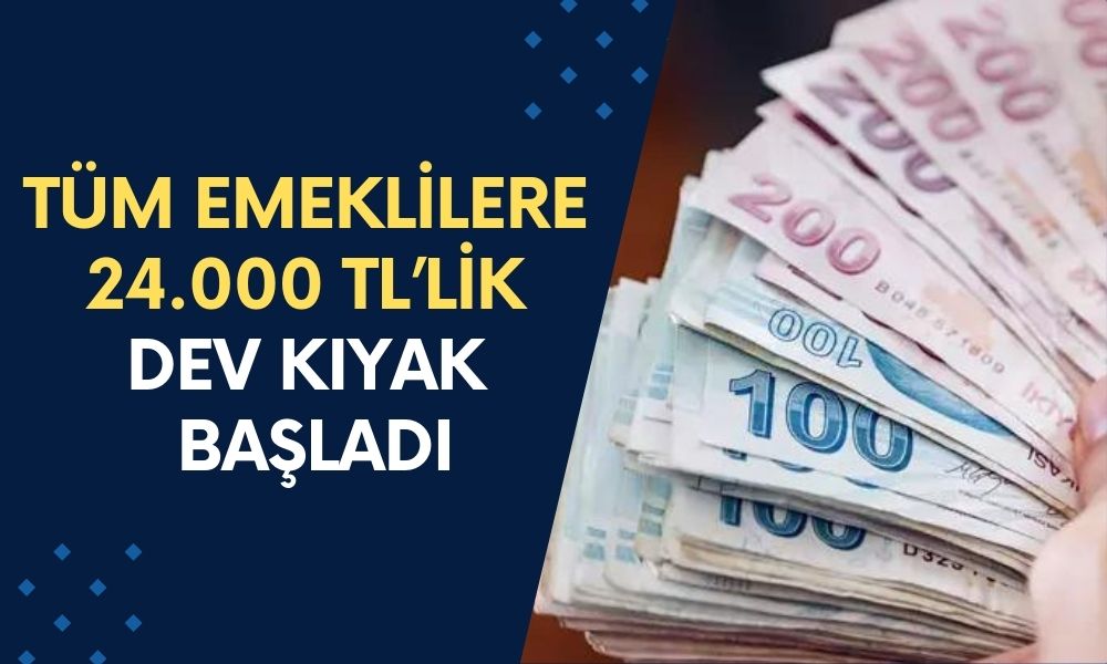 Emekliye Trink Diye 24 Bin Türk Lirası Yatıyor! Tüm Emeklileri İlgilendiren, Şahane Kıyak