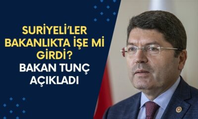 "2 Suriyelinin Adalet Bakanlığında Memur Oldu" İddiası Üzerine Bakan Yılmaz Tunç Açıklama Yaptı