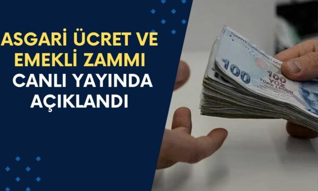 Asgari Ücret ve Emekliye Yılbaşı Zammı Ne Kadar Olacak? Canlı Yayında Oranları Açıkladı