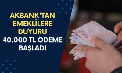 Akbank'tan Emeklilere Duyuru Geldi! 15 Milyon Emekliye Özel 40.000 TL Ödeme Başladı