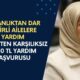 Bakanlıktan Dar Gelirli Ailelere Müjdeli Haber! e-Devlet'ten Karşılıksız 1.250 TL Yardım Başvurusu