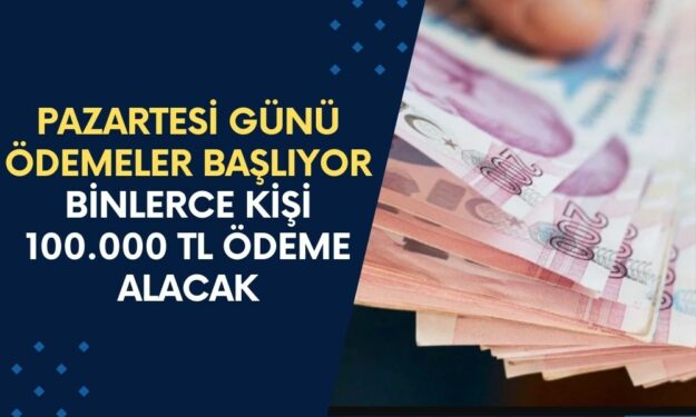 Garanti Bankası Pazartesi Günü Ödemeye Başlıyor! Binlerce Vatandaş 100.000 TL Nakit Alacak