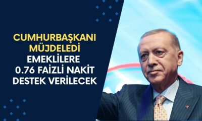 Cumhurbaşkanı Müjde Verdi! Devlet, Emeklilere 0.76 Faizli Nakit Destek Verecek