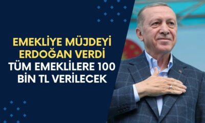 Cumhurbaşkanı Emeklilere Sevindirecek Haberi Verdi! Tek Sefere Mahsus Tüm Emeklilere 100 Bin TL Verilecek