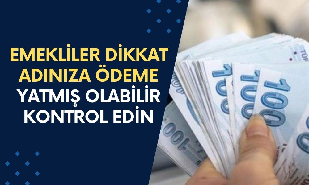 Resmi Gazete'nin Bugünkü Haberi! Emekliler Dikkat, Adınıza Ödeme Yatmış Olabilir! TC İle Kontrol Edin