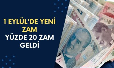 1 Eylül'de gelecek yeni zam açıklandı! Ücretler yüzde 20 artacak