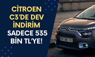 Citroen C3’de Dev İndirim! 428 Bin TL’lik İndirimle Sıfır Araç Sahibi Olma Fırsatı! Sadece 535 Bin TL’ye!