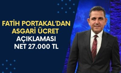 Fatih Portakal Bombayı Patlattı! Milyonların Merakla Beklediği Asgari Ücret 27.000 TL Oluyor