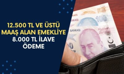 12.500 TL ve Üstü Maaş Alan Emeklilere 8.000 TL Ek Ödeme! Milyonlarca Emekli Ödemeden Faydalanabilecek