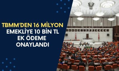 TBMM ONAYLADI! 10 Bin TL Destek Ödemesi Açıklandı! 16 Milyon Emekli Faydalanacak