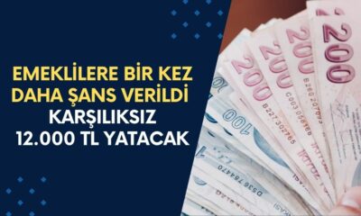 Başvurular Bir Kez Daha Açıldı! Emekliye 12.000 TL Ödeme: Geri Ödemesiz Verilecek!