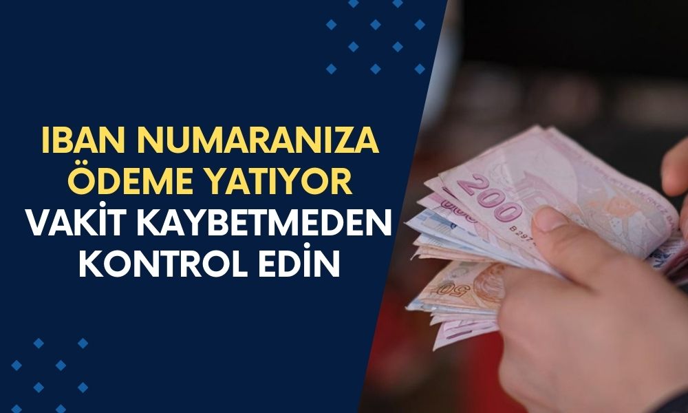 IBAN Numaranıza Ödeme Yatıyor, Vakit Kaybetmeden Hesabınızı Kontrol Edin!