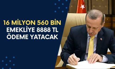 16 MİLYON 560 BİN EMEKLİ İÇİN! Başvuru Yapan Tüm Emeklilere 8.888 TL ÖDEME Yapılacak! Yarın Sabah