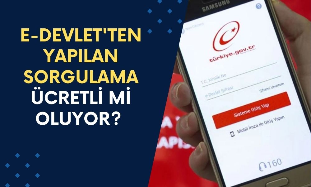 E-devlet'ten Yapılan Sorgulama Ücretli Mi Oluyor? Gelir İdaresi Başkanlığı Açıkladı!