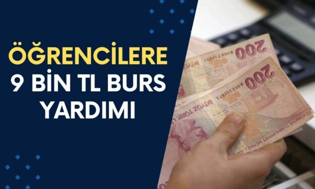 Öğrencilere 9 Bin TL Burs Yardımı Yapılacak