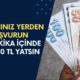 Yattığınız Yerden Başvuranlara FAİZ YOK! 20.000 TL 10 Dakika Onaylanıp, Cebinizde Oluyor