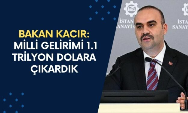 Bakan Kacır: Milli Gelirimi 1.1 Trilyon Dolara Çıkardık