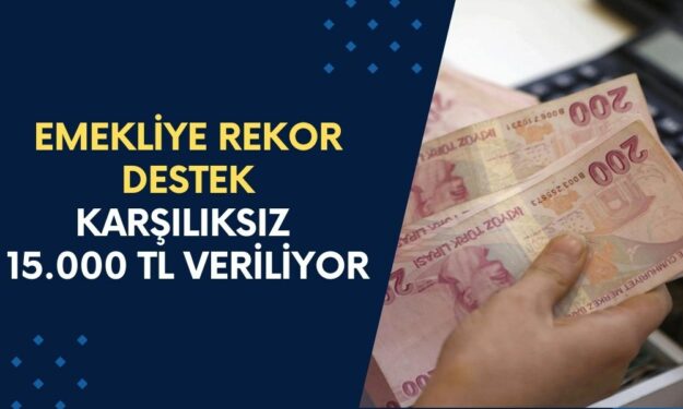 Garanti BBVA’dan Emeklilere Eylül Ayına Özel REKOR DESTEK! Karşılıksız 15.000 TL Veriliyor