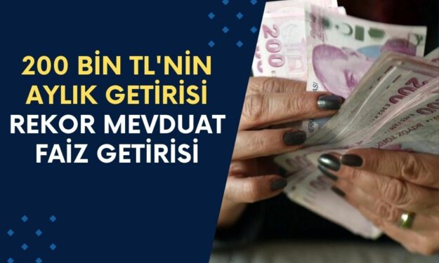 200 Bin TL'nin Aylık Getirisi Dudak Isırttı! Bankalardan Rekor Mevduat Faiz Getirisi