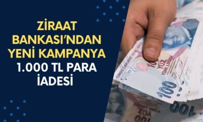 Ziraat Bankası’ndan Yeni Kampanya! 1.000 TL Para İadesi Verilecek!