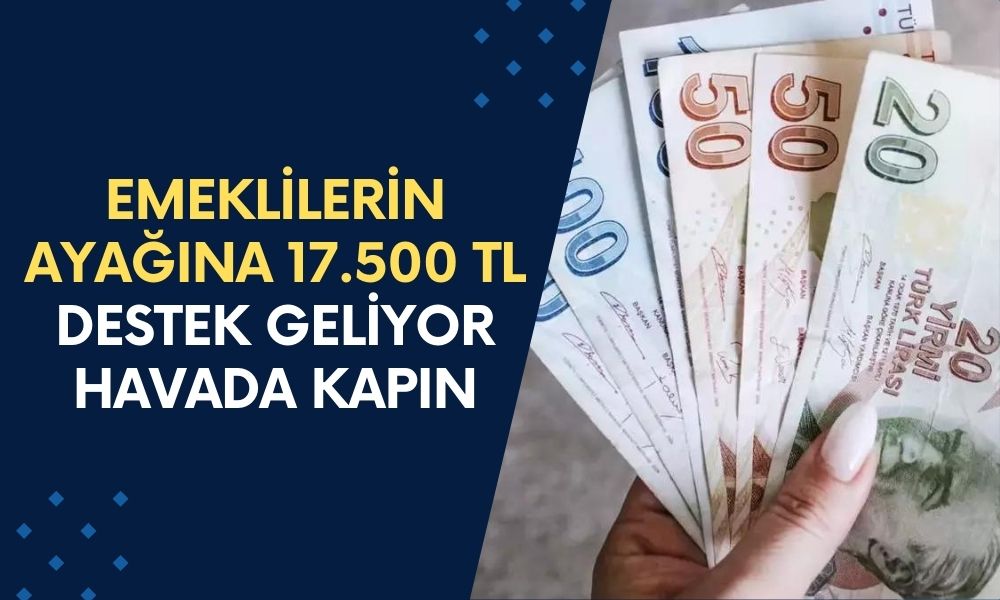 Emeklilerin Ayağına 17.500 TL Destek Geliyor! Bu Şartı Sağlayan Tüm Emekliler Başvursun