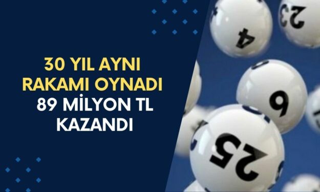 30 Yıl Boyunca Aynı Numarayla Oynadı, Büyük İkramiyeyi Kaptı! Şans Oyununda 89 Milyon TL Kazandı!