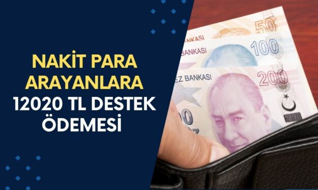 NAKİT PARA ARAYANLARA! 12020 TL Destek Ödemesi Duyruldu! 12020 TL Ödeme Hesaplarda!