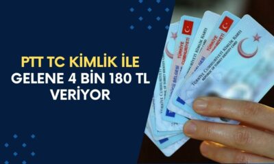 PTT’den Tüm Ailelere Nakit Destek! TC Kimlik Numarası ile 4 Bin 180 TL Veriliyor