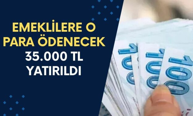 Tüm Emeklilere O Para Ödenecek! Emekliler Hesabını Kontrol Etsin, 35.000 TL Yatırıldı