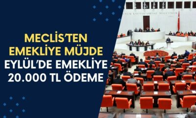 MECLİS Onayı Bastı! Canlı Yayında Emeklilere Müjdelendi! Eylül'de 20.000 TL Ödeme Yapılacak