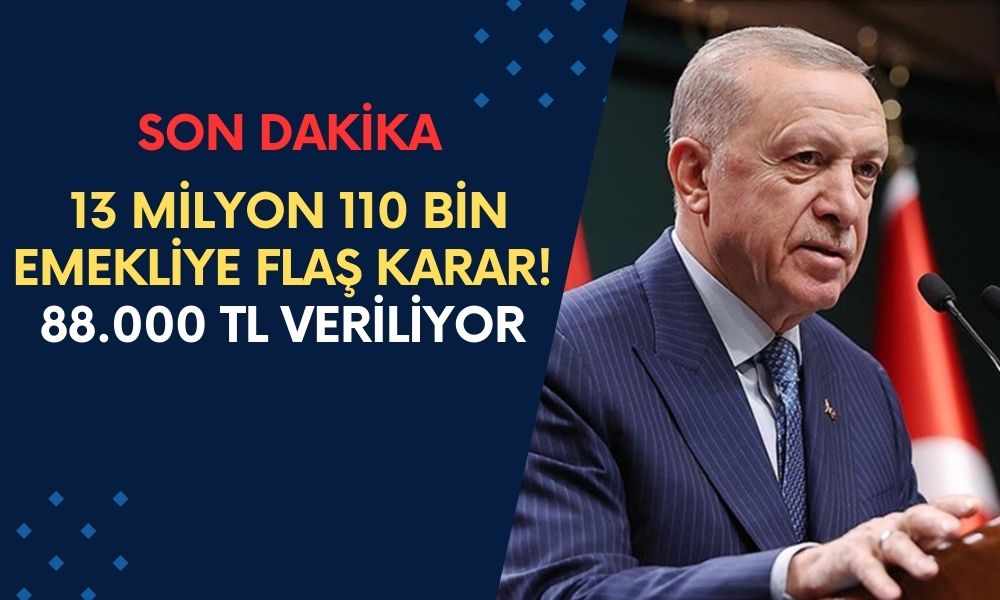 13 MİLYON 110 bin emekliye flaş karar! 88.000 TL’ye kadar borçları olanlara kapatma desteği başladı!