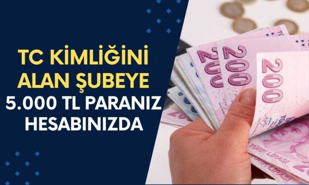 TC Kimliğini Alan ATM'ye Koşsun! 5.000 TL Paranız Hesabınızda, Çekebilirsiniz