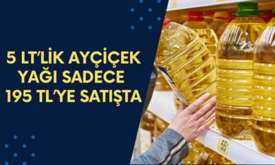 5 Litre Ayçiçek Yağı Sadece 195 TL'ye Satılıyor! O Markette Rekor İndirim