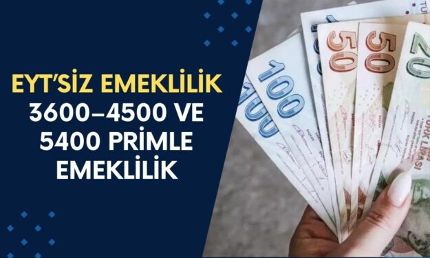 EYT olmadan emekli olma fırsatı kapıda: Sizden istenen bu 7 maddeyi karşılayın ve emekliliğin tadını çıkarın! 1999- 2008 SGK girişlilere 3600 – 4500 ve 5400 günle emeklilik…