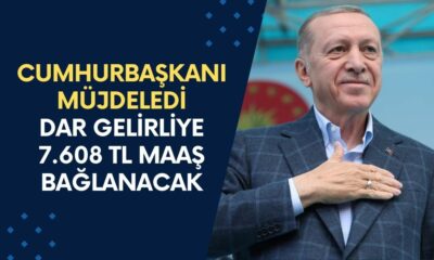 Başvurmayan Kafasını Duvara Vurur! Cumhurbaşkanı Müjdeledi: Dar Gelirliye 7.608 TL Maaş Bağlanacak