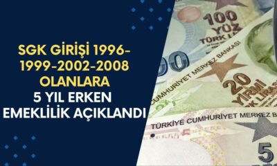 SGK Girişi 1996- 1999-2002-2008 Arası Olanlar Dikkat! 5 Yıl Erken Emeklilik Müjdesi Açıklandı