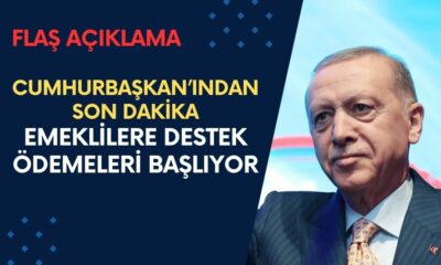 Cumhurbaşkanı flaş haber açıkladı! Emeklilere destek ödemeleri başlıyor!