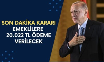 SON DAKİKA KARARI! Emeklilere 20.022 TL Ödeme Verileceği Açıklandı!