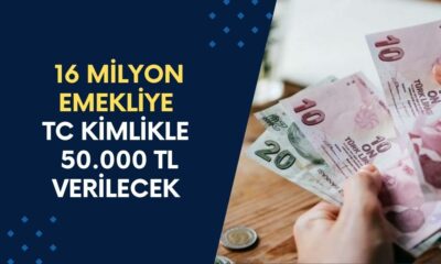 4A, 4B, 4C’li Emeklilerine TC Kimlikle 50.000 TL Nakit Verilecek