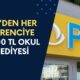 Karnesini kapan koşsun! PTT'den her öğrenciye 5.500 TL okul hediyesi