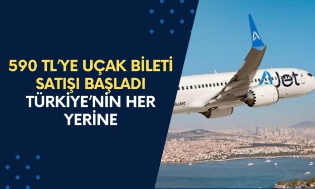 590 TL’ye Türkiye'nin Her Yerine Uçak Bileti Satışı Başladı